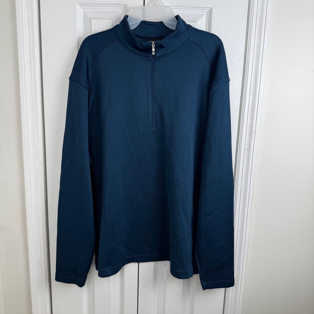 Nike Golf Quarter Zip Pullover Blue Men's L Dri-Fit Style Performance Top